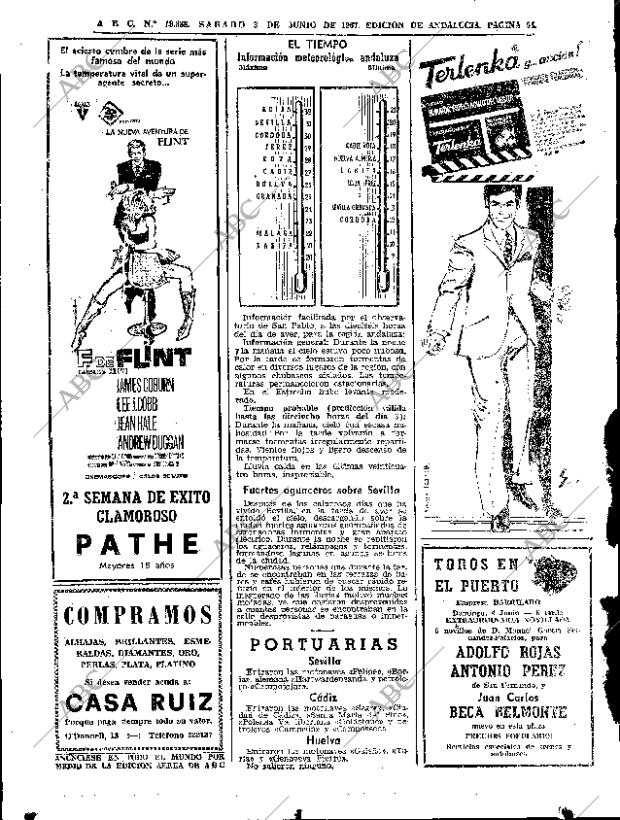 ABC SEVILLA 03-06-1967 página 54