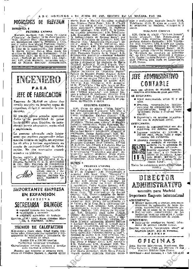 ABC MADRID 04-06-1967 página 109