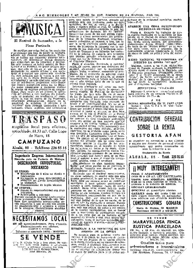 ABC MADRID 07-06-1967 página 118