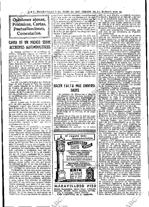 ABC MADRID 07-06-1967 página 64