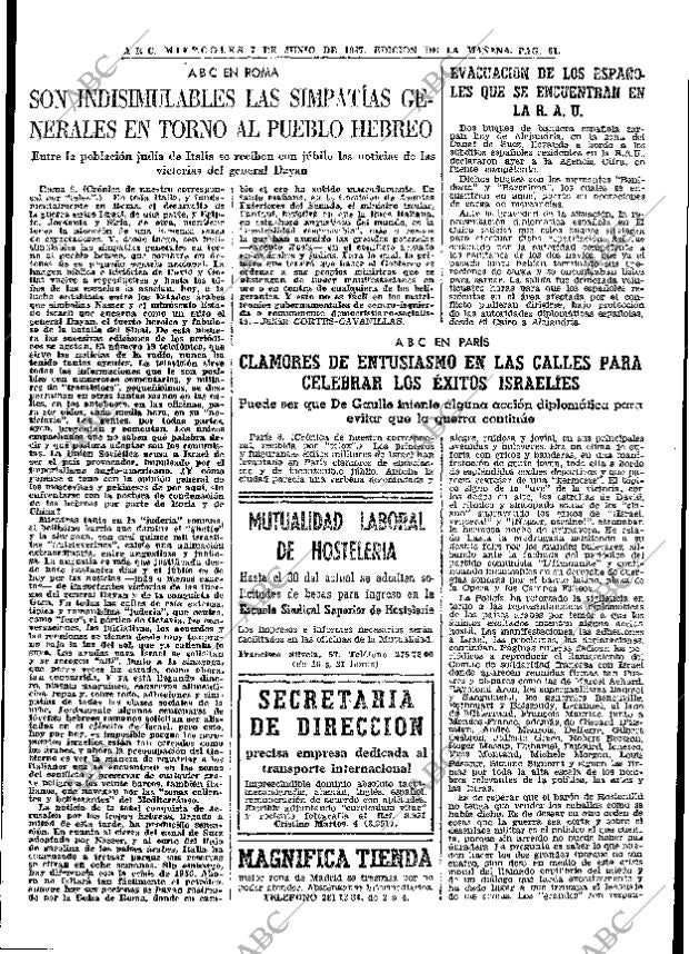 ABC MADRID 07-06-1967 página 81