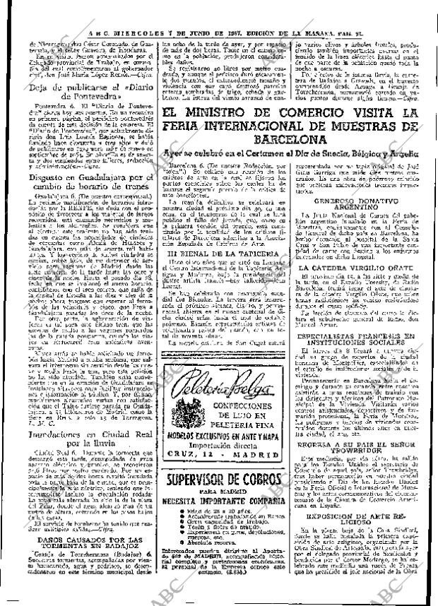 ABC MADRID 07-06-1967 página 91