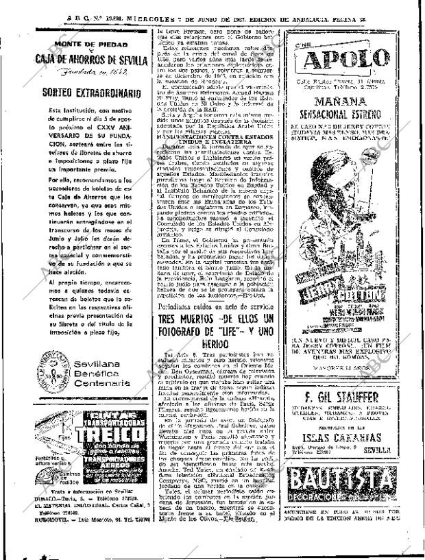 ABC SEVILLA 07-06-1967 página 38