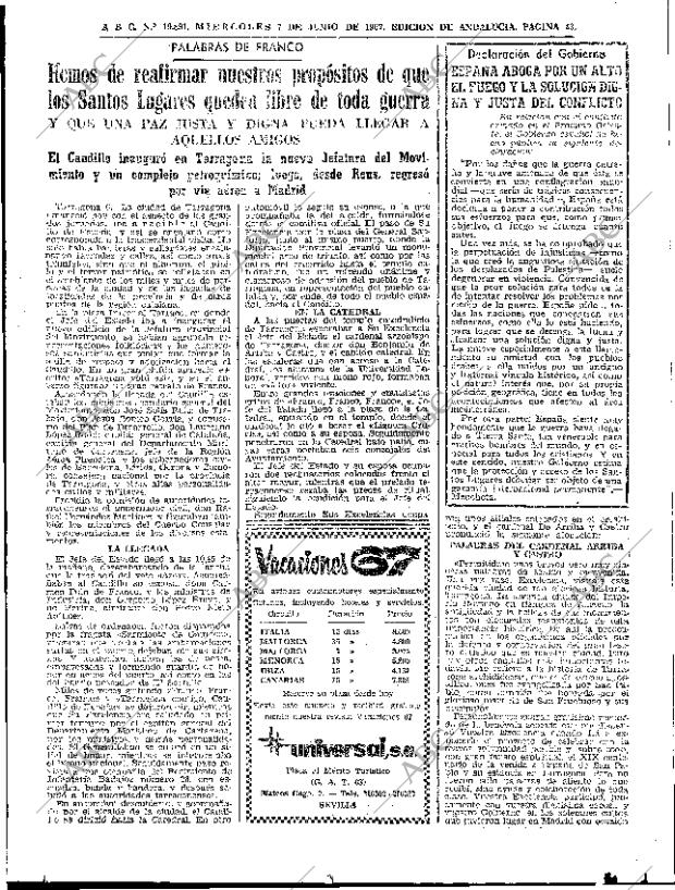 ABC SEVILLA 07-06-1967 página 43