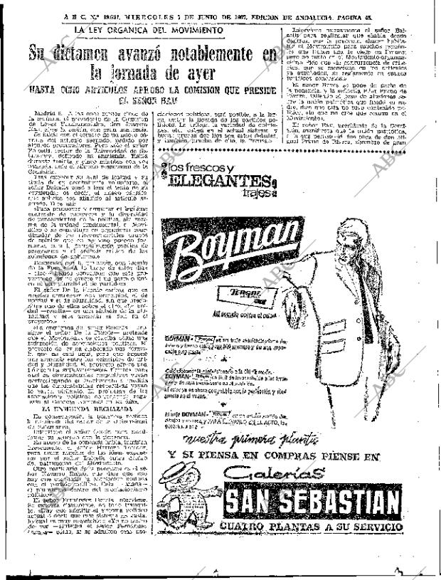 ABC SEVILLA 07-06-1967 página 45