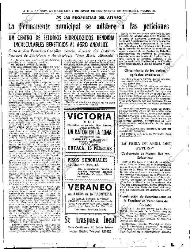 ABC SEVILLA 07-06-1967 página 49