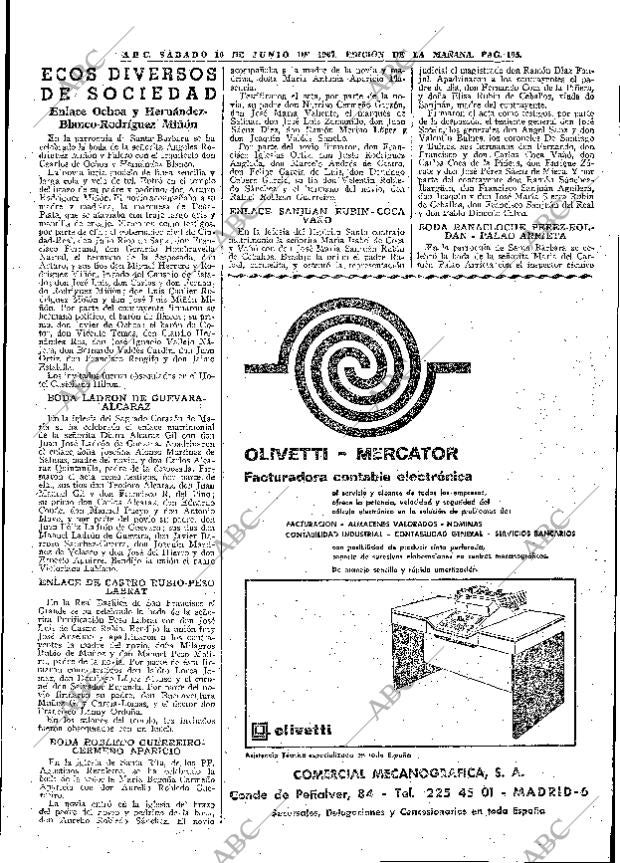 ABC MADRID 10-06-1967 página 105