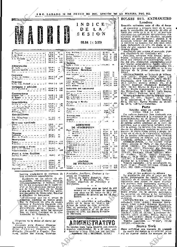 ABC MADRID 10-06-1967 página 113