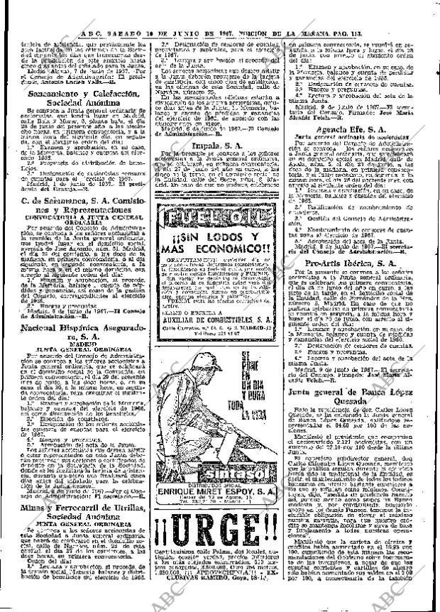 ABC MADRID 10-06-1967 página 115