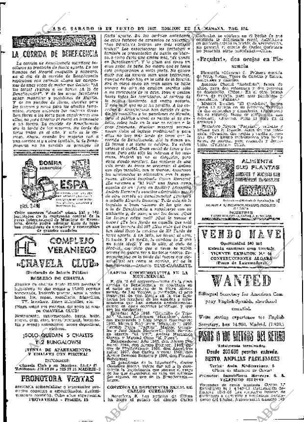 ABC MADRID 10-06-1967 página 124