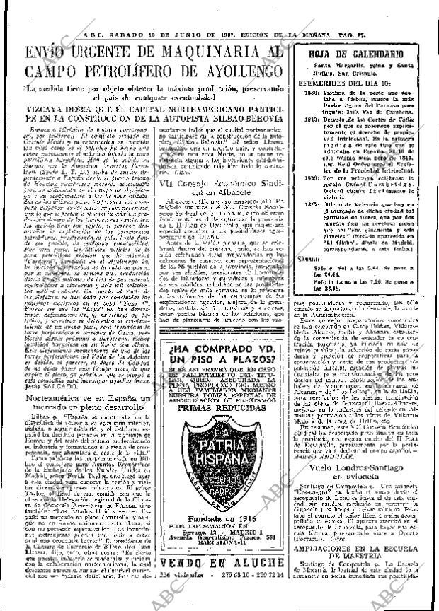 ABC MADRID 10-06-1967 página 87