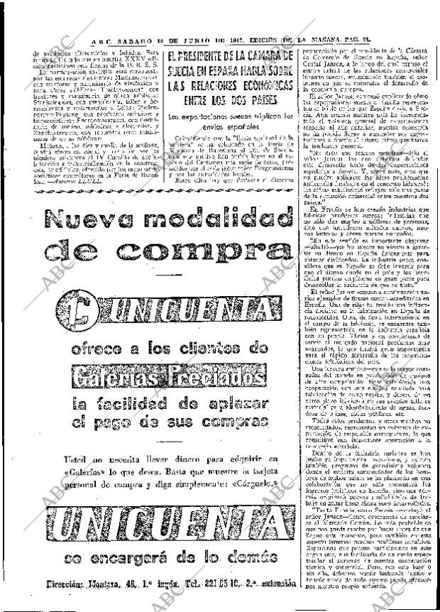 ABC MADRID 10-06-1967 página 91