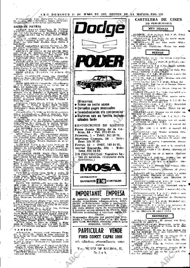 ABC MADRID 11-06-1967 página 113