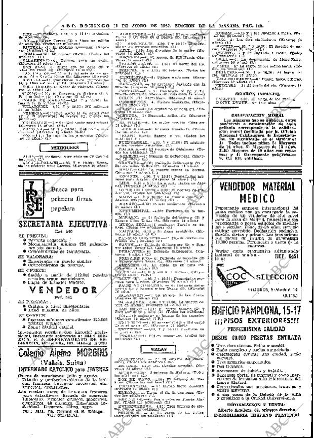 ABC MADRID 11-06-1967 página 115