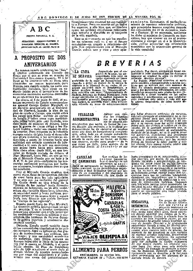 ABC MADRID 11-06-1967 página 48