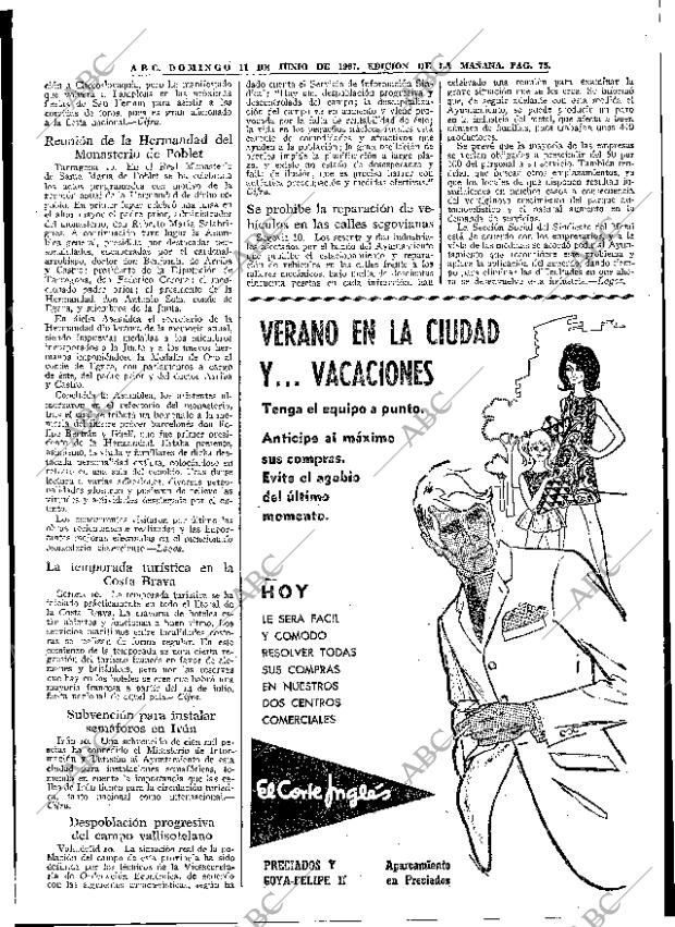 ABC MADRID 11-06-1967 página 75