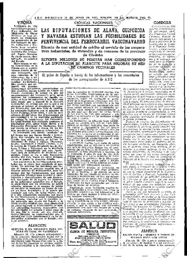 ABC MADRID 11-06-1967 página 77