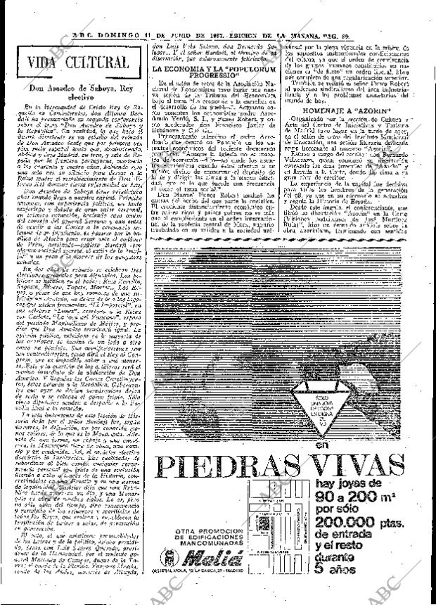 ABC MADRID 11-06-1967 página 89