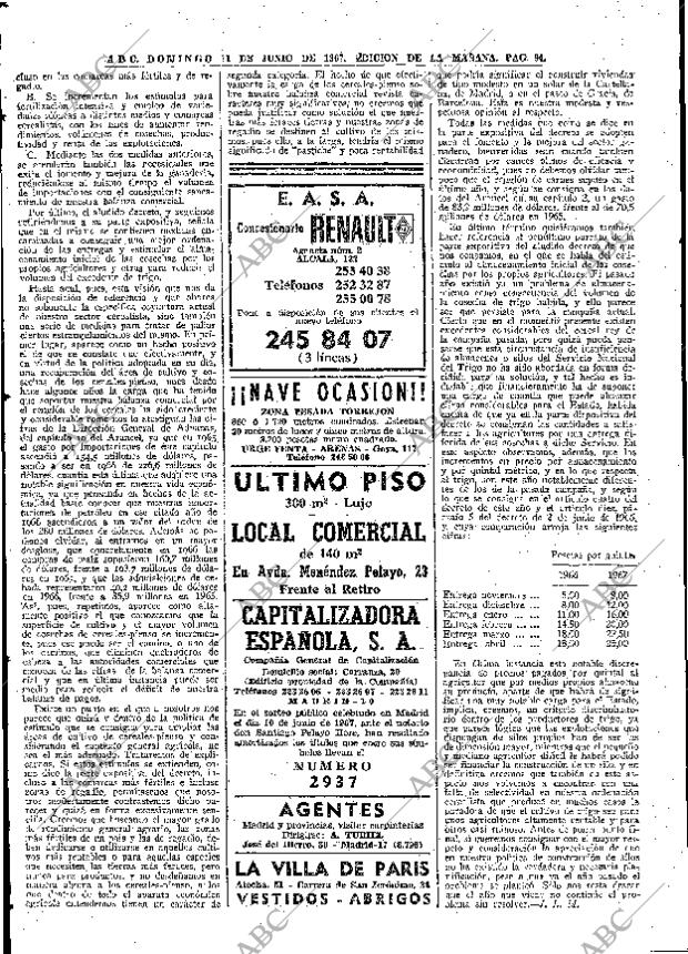 ABC MADRID 11-06-1967 página 94