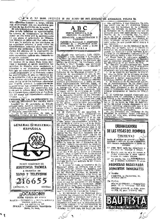 ABC SEVILLA 15-06-1967 página 32