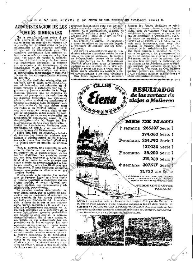 ABC SEVILLA 15-06-1967 página 41