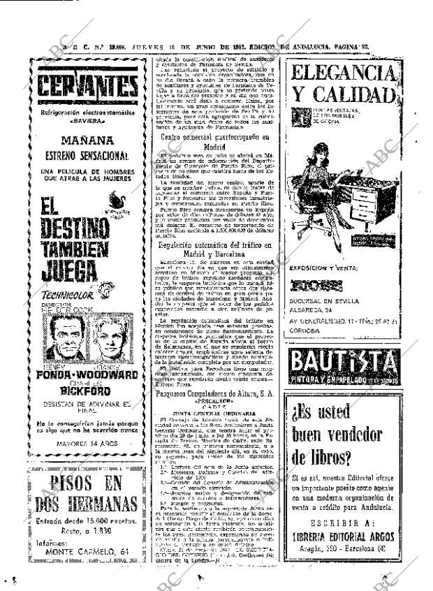 ABC SEVILLA 15-06-1967 página 52