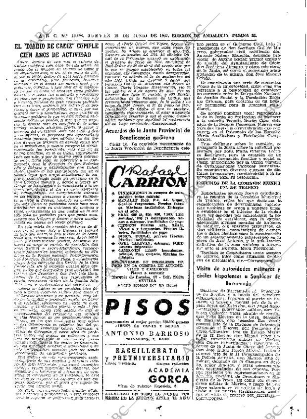 ABC SEVILLA 15-06-1967 página 53