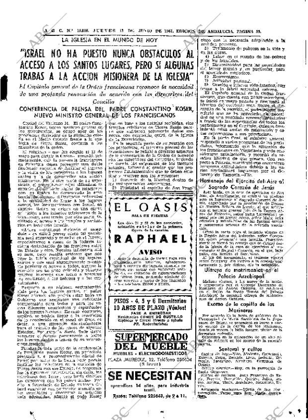 ABC SEVILLA 15-06-1967 página 55