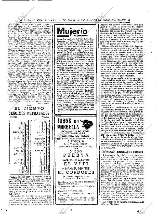 ABC SEVILLA 15-06-1967 página 58