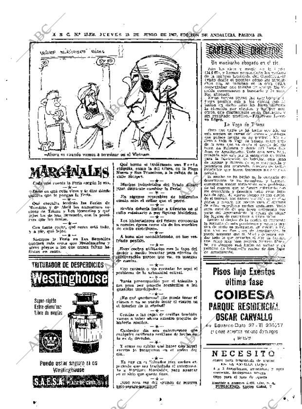 ABC SEVILLA 15-06-1967 página 59