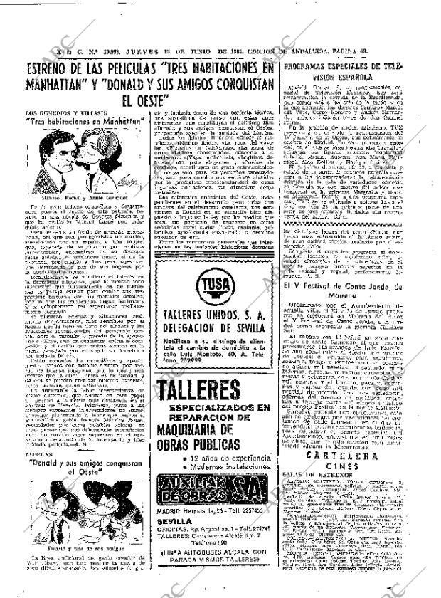 ABC SEVILLA 15-06-1967 página 68