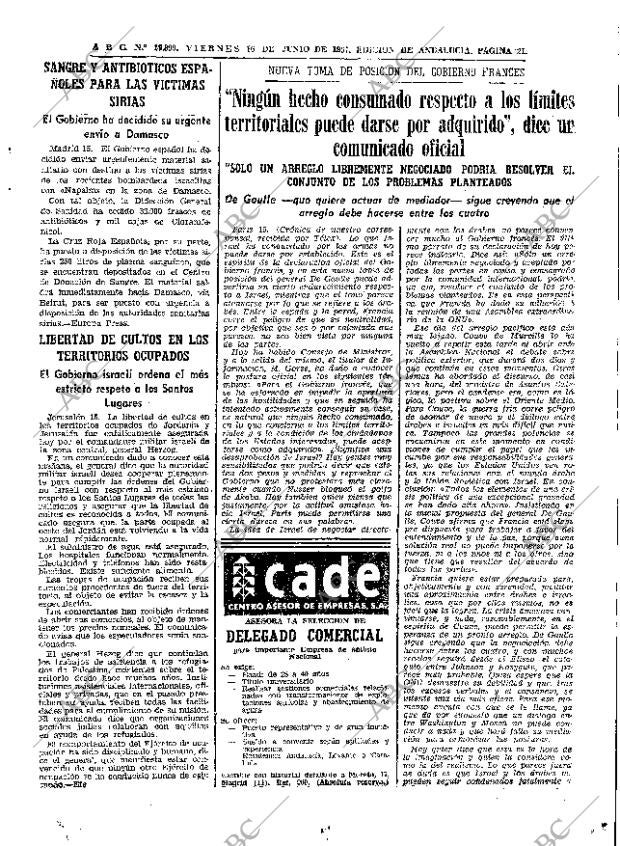 ABC SEVILLA 16-06-1967 página 21