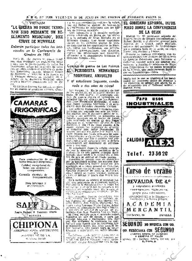 ABC SEVILLA 16-06-1967 página 24