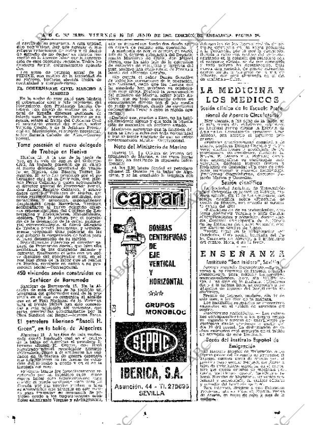 ABC SEVILLA 16-06-1967 página 36