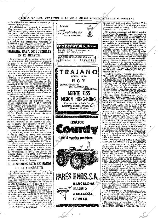 ABC SEVILLA 16-06-1967 página 44