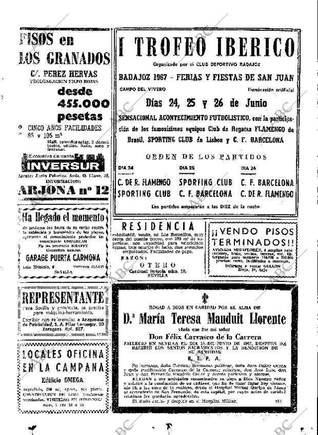 ABC SEVILLA 16-06-1967 página 61