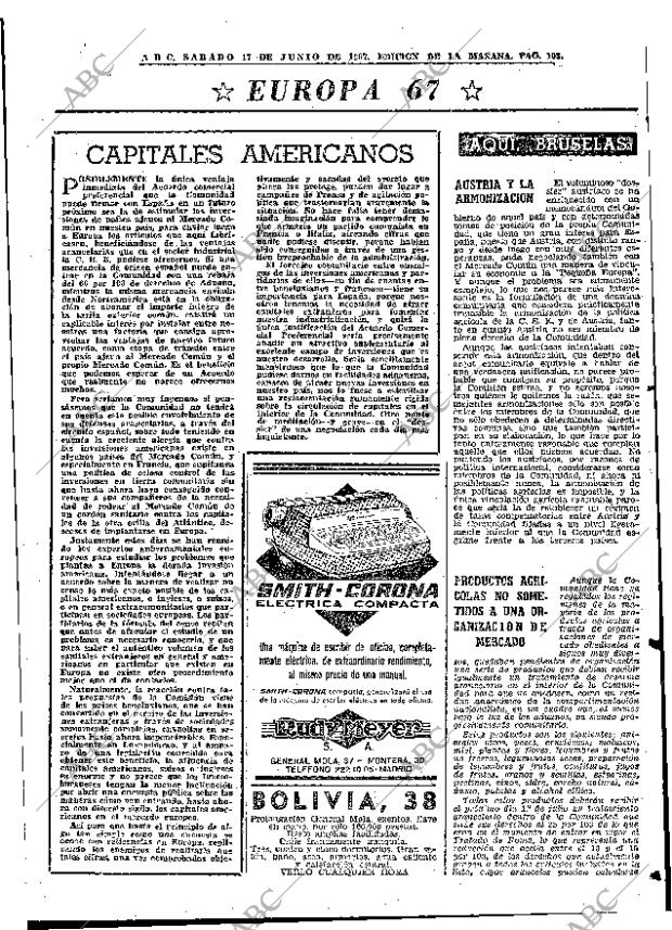 ABC MADRID 17-06-1967 página 101