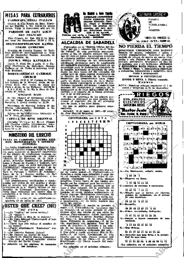 ABC MADRID 17-06-1967 página 141