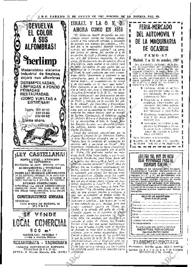 ABC MADRID 17-06-1967 página 66