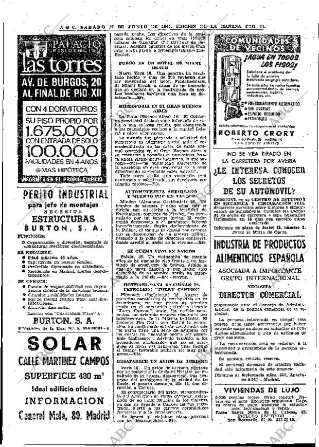 ABC MADRID 17-06-1967 página 82