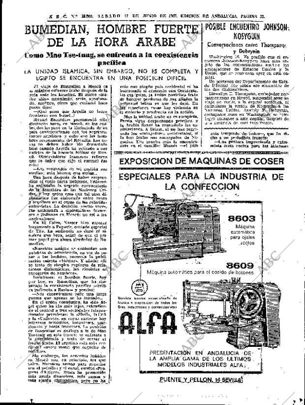 ABC SEVILLA 17-06-1967 página 33