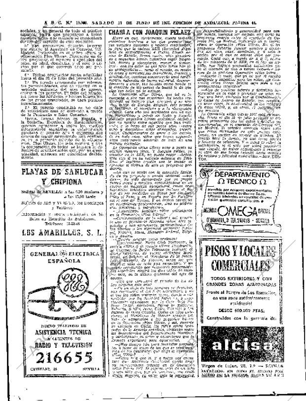 ABC SEVILLA 17-06-1967 página 44