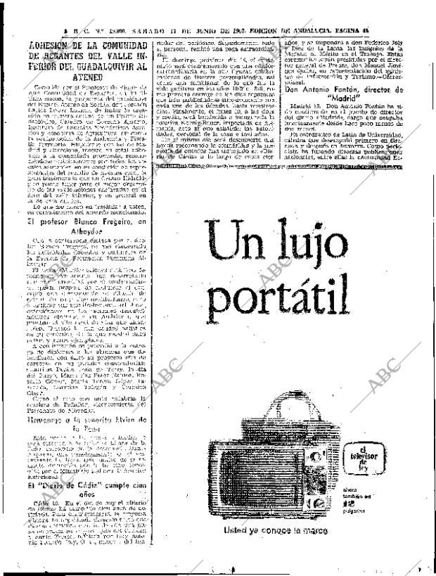 ABC SEVILLA 17-06-1967 página 45