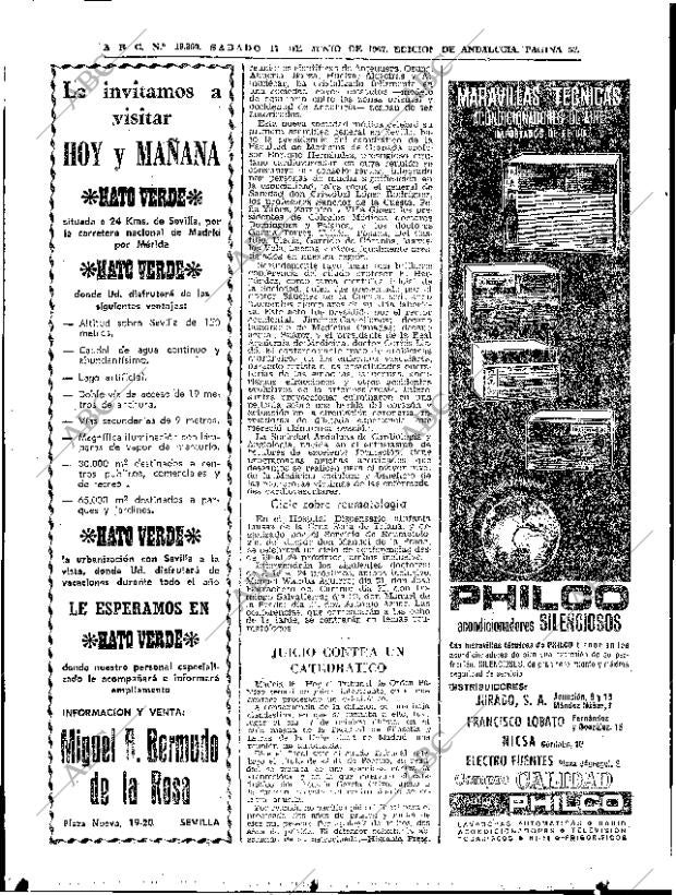 ABC SEVILLA 17-06-1967 página 52