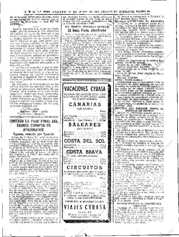 ABC SEVILLA 17-06-1967 página 64