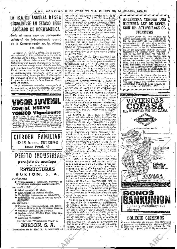 ABC MADRID 18-06-1967 página 58