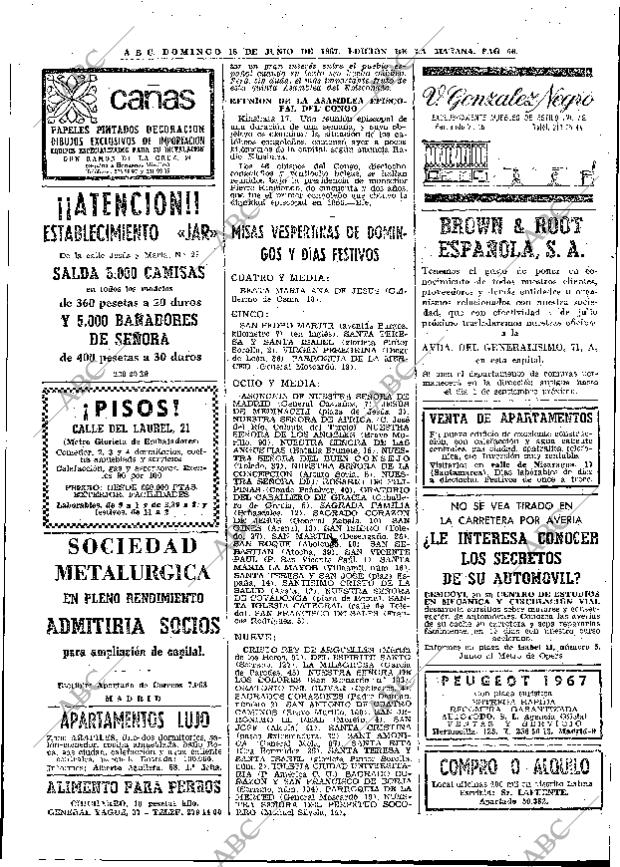 ABC MADRID 18-06-1967 página 66