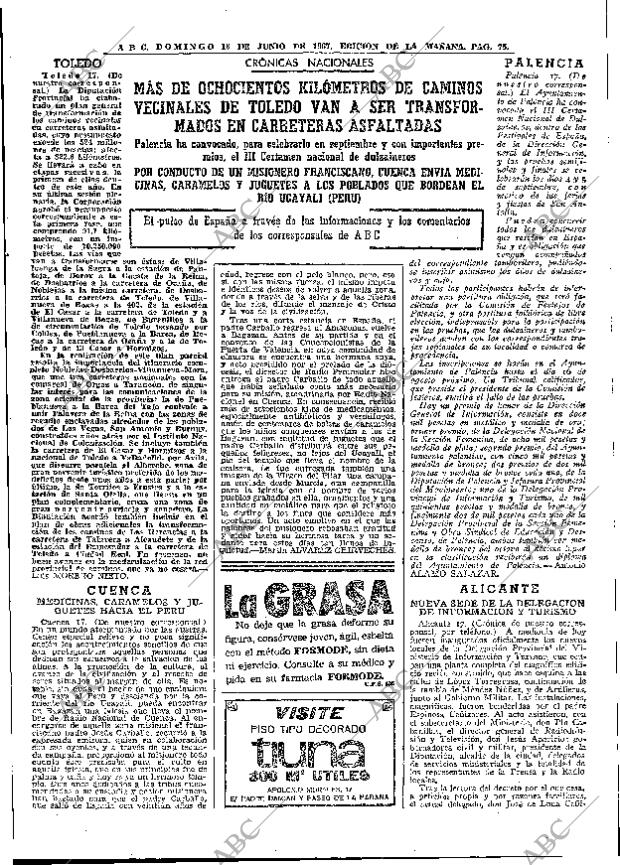 ABC MADRID 18-06-1967 página 75