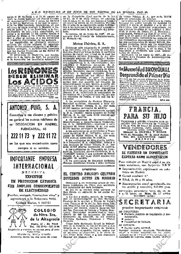 ABC MADRID 18-06-1967 página 98