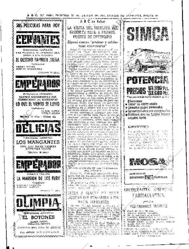 ABC SEVILLA 18-06-1967 página 40